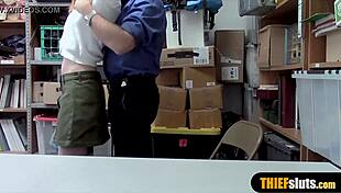 Cute Redhead Teen Shoplifter Caught And Punished In Store