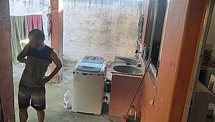 wife left, maid couldn't resist my erect cock?