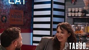 Sneaking around at the diner with seth liz jordan 😏