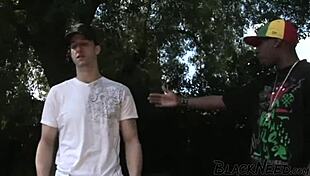 interracial fmm threesome with a busty actress