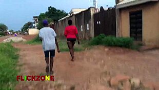 Ebony Amateur Engages In Sports, Love, And Sex With Oiled Body