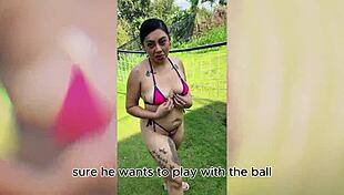 Delicious outdoor blowjob by a very horny milf - enm diamond