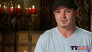 Horny wife and husband engage in pre party sex while showering.