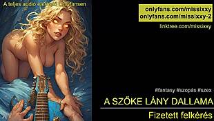 Hungarian fantasy girl sings her melody in audio