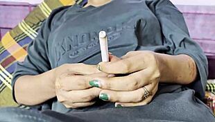 college girls finger pussies and smoke together