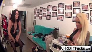 sexy babes christy and kirsten fuck hard