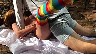 I came in my student's ass with sex toy