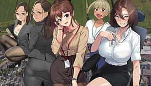 The office lady at work