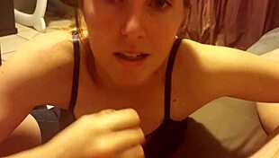 I'm sucking on this uncut cock.