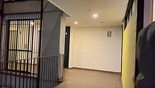 beautiful black girl next door invites neighbor for movie night