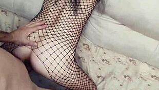 Couple rehearses before porn casting with kisses.