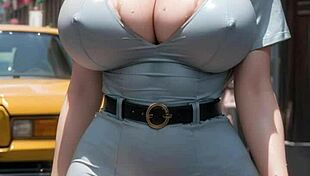 ai generated model girl big-tits ai art 37