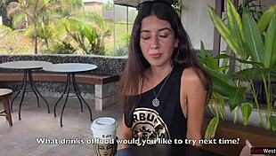 Crazy Walk In Starbucks With Coffee