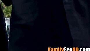 Stepbrother And Stepsister Fucking Next To Blind Step Father