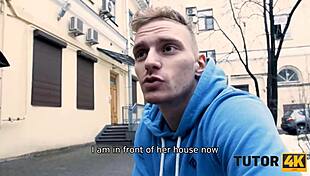 Hey, that brunette tutor4k teacher is getting wild with a horny new stud for some hot sex! 😏