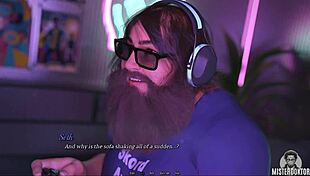 His Cock Thrusts Deep Into Her Wet Tight Pussy