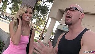 Blonde Beauty Teen 18+ With Slim Perfect Body Talks To Hard Creampie Fuck By Big Dick Stranger At Roleplay Porn