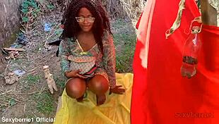 slutty african wife came for solution and got fucked