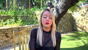 Beautiful Ashley Swallows Her Husband's Cock