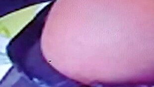 Huge ebony tits tease and entice during wild bedroom encounter