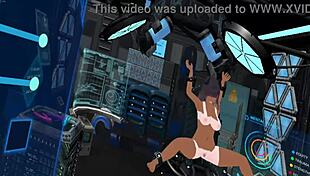 vr experience with woman using dildos and fingering