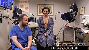 doctor blasts patient rebel wyatts pussy with cum backstage