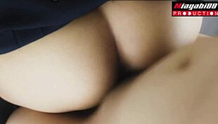 Thai Student 18 With Huge Ass Gets Intense Pussy Fucking And Creampie Cumshot In Skirt