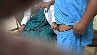 Indian Doctor Engages in Fun Activities at the Clinic with Patients.