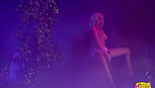 passionate blonde lesbians finger each other, eat pussy passionately, and bang with wet strapon, feeling intense pleasure.