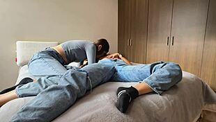 Offering money to tourist for lesbian sex at home