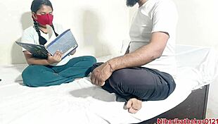 Teacher Fucks Innocent Virgin Student for First Time Creampie Cumshot