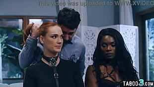 Siri Dahl, obedient MILF wife, contrasts with ebony BFF in serving perverted husband with big tits action