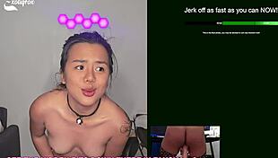 Edge me please, JOI edging challenge with Exotiqfox solo mutual masturbation