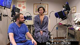 doctor blasts patient rebel wyatts pussy with cum backstage