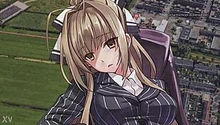 The office lady at work