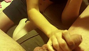 I'm sucking on this uncut cock.