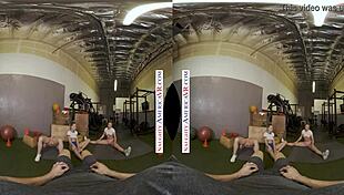 Sexy Babes Kyler Quinn And Paige Owens Tag Team Gym Stud With Naughty Group Action