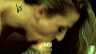 Hot Blonde Tattoo MILF Deepthroats Inked Damon with Rough Biting and Deep Penetration