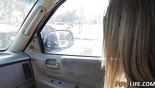 In this POV scene, a teen gets drilled hard and receives a facial cumshot