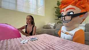 magic crystal balls get tongue buffing by brunette mystic christina