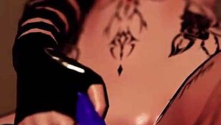 Trans Girl Rides A Dildo In VR And Cums