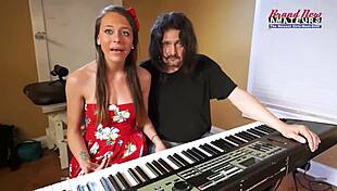 Brunette Coed Cloé Sucks Cock Deeply Before Intense Fucking.