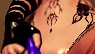 Trans Girl Rides A Dildo In VR And Cums