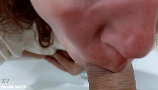 Mature Wife Stands In Bathroom For Close Up