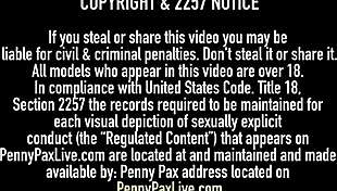 REDHEAD SEX FIEND PENNY PAX FINGERS & PUSSY FUCKS RILEY REID