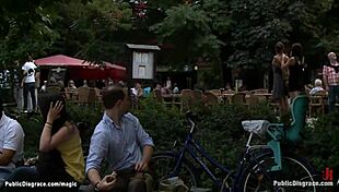 German Babe Humiliated On The Streets With Bondage And Public Fucking