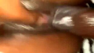 She creams on my dick during intense missionary sex session