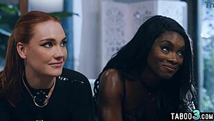 Siri Dahl, obedient MILF wife, contrasts with ebony BFF in serving perverted husband with big tits action
