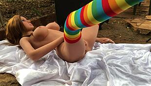 I came in my student's ass with sex toy