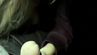 Stranger sucks cock on the road